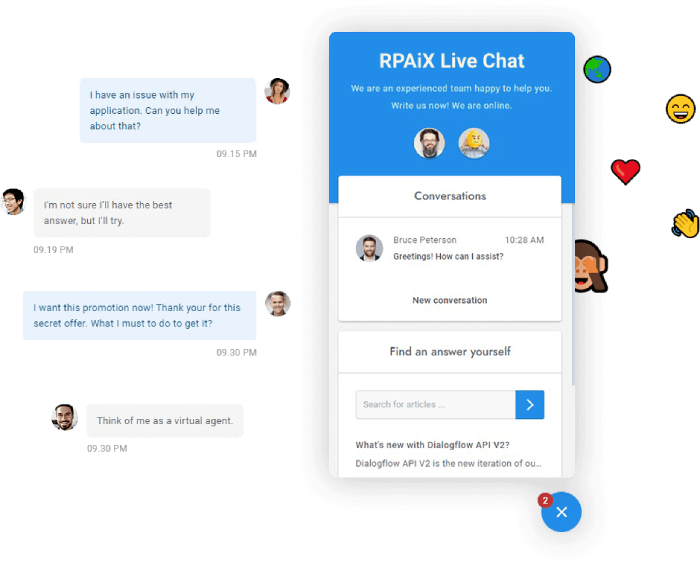 RPAiX live chat